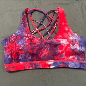 CVG red white blue sports bra medium